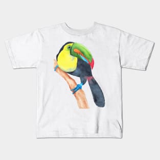 Toucan tocard watercolor Kids T-Shirt